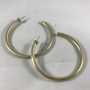 Sheila Fajl Hoops (Brushed Gold)